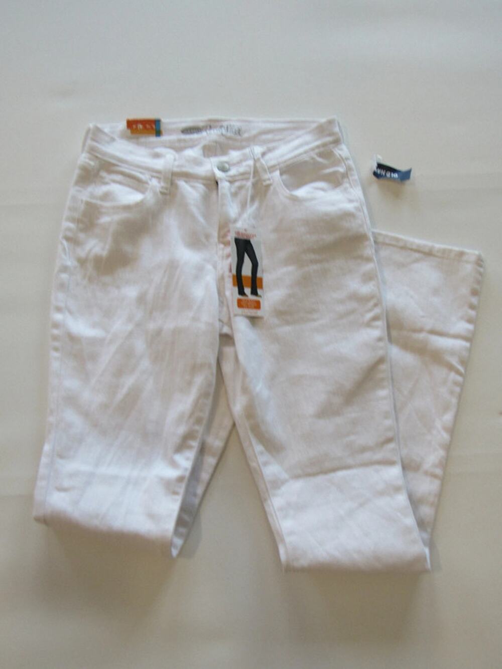 Old Navy White Rockstar Demi Boot Cut Jeans